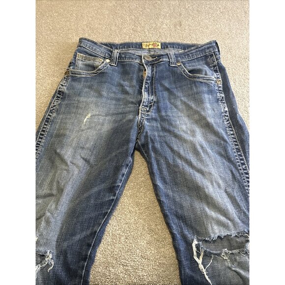 Wrangler 20x Jeans Men 32x36 Tag "32X34" ACTUAL Heavy Stich  42 Vintage Boot - Picture 6 of 16
